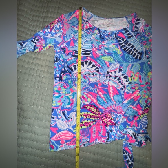 Lilly Pulitzer Women’s Knot Front Tunic Top – Long Sleeve – Size Small EUC - Picture 5 of 11